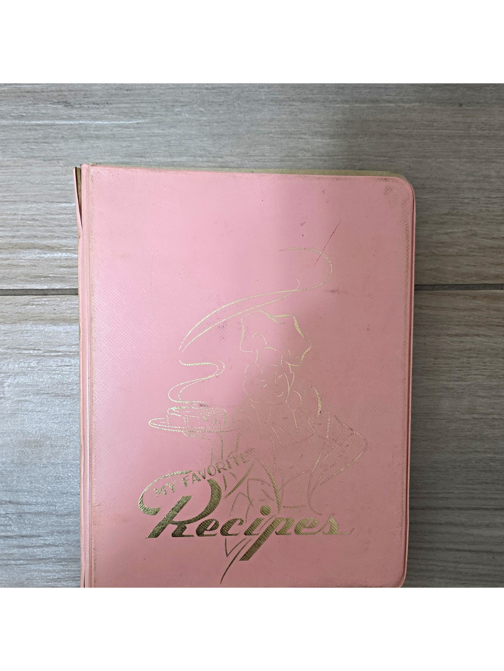 My Favorite Recipes Pink 3-Ring Recipe Binder Cookbook w/ Mineral Vitamin Chart